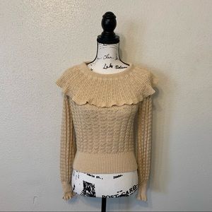 Free People Crazy In Love Ruffle Knit Sweater